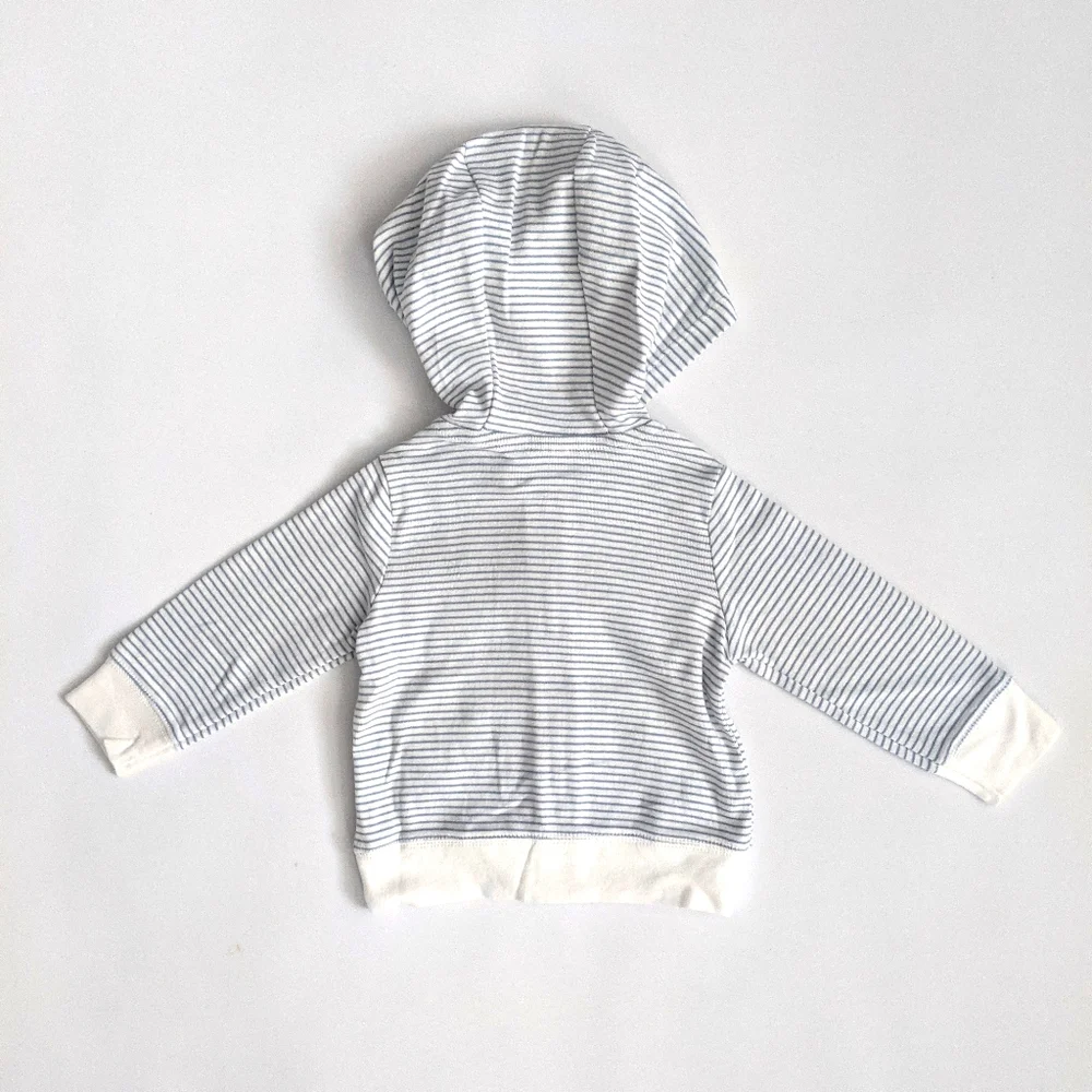 Carter's Striped Long Sleeve Hoodie With Dog